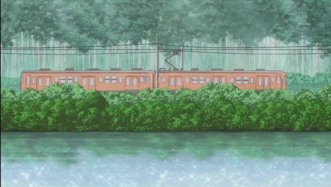 荒ぶる季節の乙女どもよ第6話鉄道要素。2両編成でシングルアームパンタを装備した115系らしき電車。これまで東急の描写が良 荒ぶる季節の乙女どもよ第6話鉄道要素。2両編成でシングルアームパンタを装備した115系らしき電車。これまで東急の描写が良