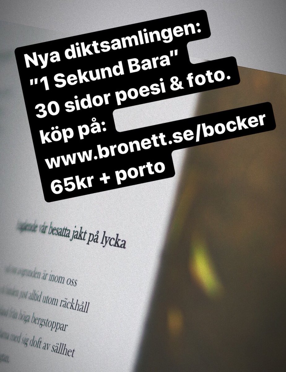 Ny diktsamling.
#poesi #foto #ord #läsa #böcker #lyrik #dikt #sverige #fotografi 