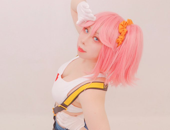 【cos/プロメア/PROMARE/アイナ・アルデビット】「こちら、バーニングレスキューです!」(photo: ) 【cos/プロメア/PROMARE/アイナ・アルデビット】「こちら、バーニングレスキューです!」(photo: )