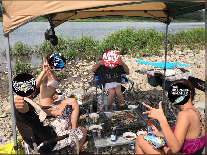 隔週☀️のBBQだぞ🍖🔥オイッ!!この暑さとお前達はやっぱりSTERNNESSだぁ💦💦でも河川敷は癒されるよ~☺️これさ 隔週☀️のBBQだぞ🍖🔥オイッ!!この暑さとお前達はやっぱりSTERNNESSだぁ💦💦でも河川敷は癒されるよ~☺️これさ