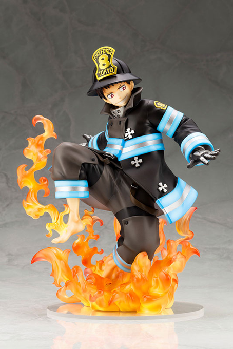 あみあみで予約開始!15%OFFARTFX J 炎炎ノ消防隊 森羅日下部 頭上に輝く第8特殊消防隊のエンブレム、炎と煙 あみあみで予約開始!15%OFFARTFX J 炎炎ノ消防隊 森羅日下部 頭上に輝く第8特殊消防隊のエンブレム、炎と煙