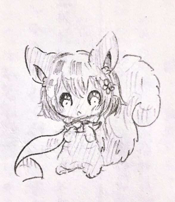 #ナカゲノ※擬獣化注意 ひーみん落描き🐿 #ナカゲノ※擬獣化注意 ひーみん落描き🐿