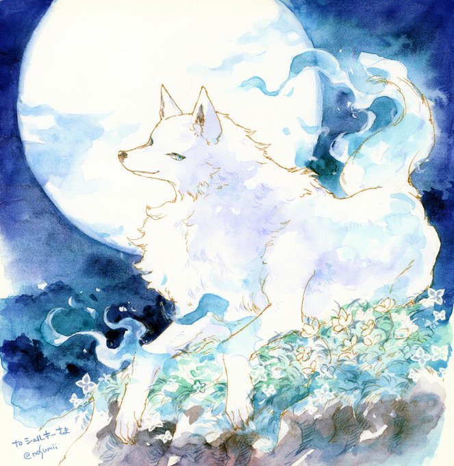 かわいい かっこいい 狼 イラスト