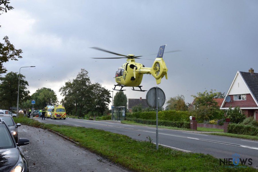 Gewonde bij ongeval op N355 bij Jistrum -..