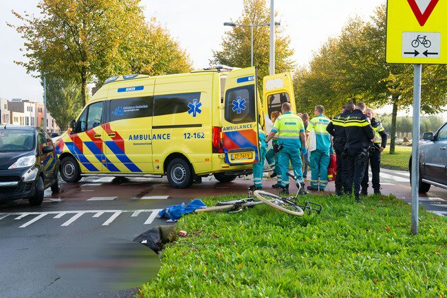 Fietser gewond na ongeval op Deltaweg..