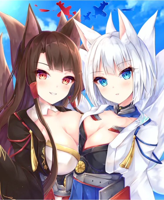 #艦これAC提督の皆さん。おはようございます。(アズレン)赤城様&加賀様 #艦これAC提督の皆さん。おはようございます。(アズレン)赤城様&加賀様