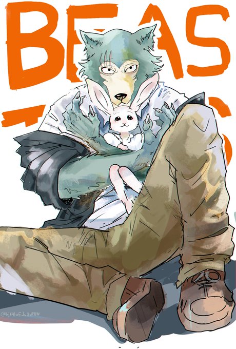 BEASTARSテレビアニメ放送記念!レゴシとハル#BEASTARS#beastarsfanart BEASTARSテレビアニメ放送記念!レゴシとハル#BEASTARS#beastarsfanart