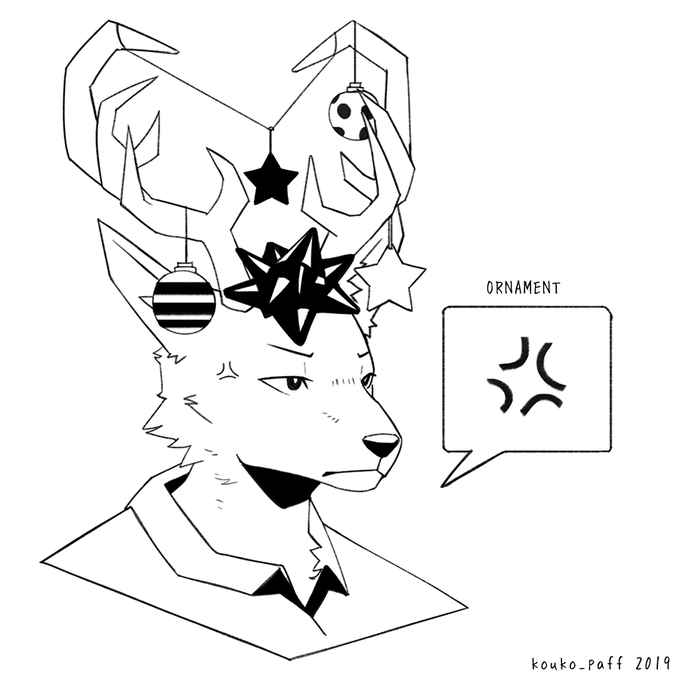 オーナメント~Ornament#BEASTARS #LOUIS #INKTOBER#ビースターズ #ルイ オーナメント~Ornament#BEASTARS #LOUIS #INKTOBER#ビースターズ #ルイ