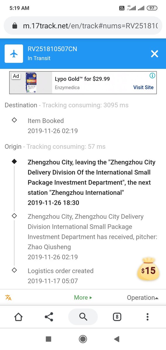 china post tracking paypal