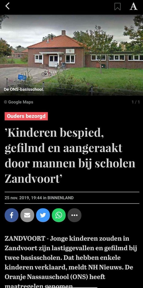 Melding politie Schoolplein Zandvoort