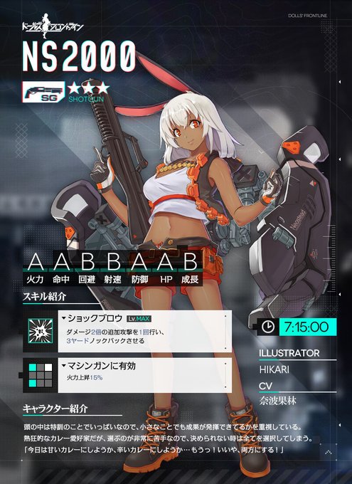 【新人形紹介】☆3ショットガン「NS2000」の紹介です。熱狂的なカレー愛好家だが、選ぶのが非常に苦手なので、決められな 【新人形紹介】☆3ショットガン「NS2000」の紹介です。熱狂的なカレー愛好家だが、選ぶのが非常に苦手なので、決められな