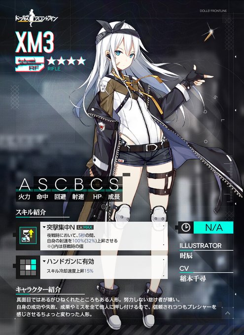 【第十戦役限定ドロップ人形】☆4ライフル「XM3」の紹介です!自身の成功や失敗、成果やミスを全て他人に押し付けるので、信 【第十戦役限定ドロップ人形】☆4ライフル「XM3」の紹介です!自身の成功や失敗、成果やミスを全て他人に押し付けるので、信
