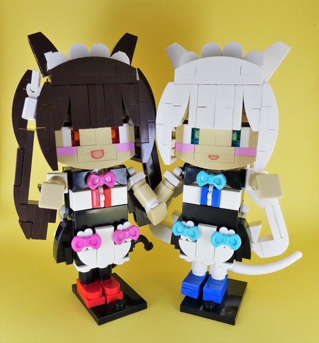 レゴブロックで『ネコぱら』のショコラとバニラをつくりました。ネコかわいい癒しアニメ放送中ですよ!#ネコぱら #NEKOP レゴブロックで『ネコぱら』のショコラとバニラをつくりました。ネコかわいい癒しアニメ放送中ですよ!#ネコぱら #NEKOP