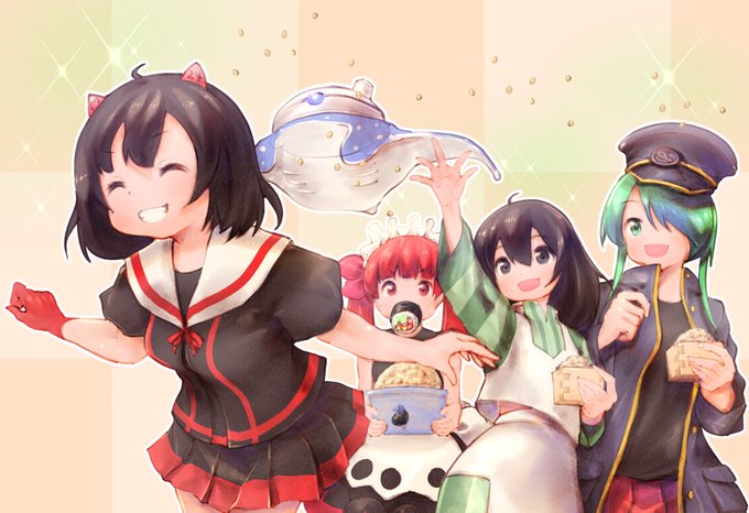 今日はかねてからリクエスト頂いていた傾「福」さんとたつ「鬼」の節分イベントを!りり「鬼は~うちっ福も~うちっ」「もぐもぐ 今日はかねてからリクエスト頂いていた傾「福」さんとたつ「鬼」の節分イベントを!りり「鬼は~うちっ福も~うちっ」「もぐもぐ
