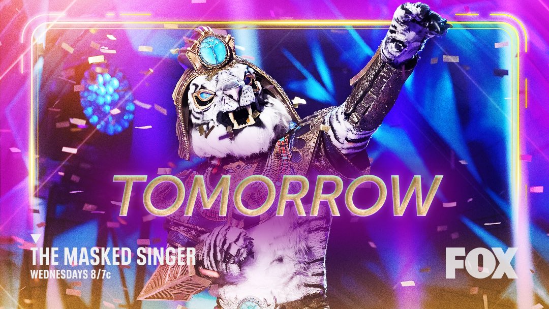 Don’t miss another epic reveal on @MaskedSingerFOX TOMORROW! Join us at 8/7c on FOX! #TheMaskedSinger 