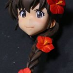 追い込み中。いい感じのドヤにテレがちょいと混じった感じにしたかったんよね。しかしこの後アクシデントでハイビスカスのめしべ二本飛んでってしまって作り直すことに _(:3」∠)_ #garupan #ガルパン #wf2020w https://t.co/NqkhHiu3JO