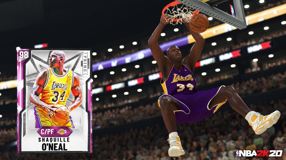 Who needs a Pink Diamond Shaq??  💪🏿 My brotha @DwyaneWade ‘s PRIME Series Pack just dropped in @NBA2K_MyTEAM #ad 