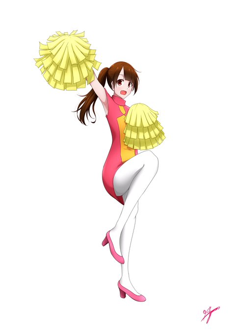 そして最後は、がっきゅ‼️💖アキバニの有紗をイメージしてポニテのチアガールにしました!✨ どうやら刺さる人には刺さるよう そして最後は、がっきゅ‼️💖アキバニの有紗をイメージしてポニテのチアガールにしました!✨ どうやら刺さる人には刺さるよう