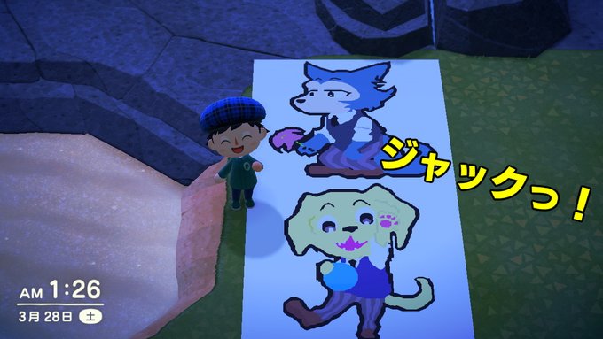 マイデザ9枚 2個目!これも100いいね越えてくれぇ! #どうぶつの森 #AnimalCrossing #ACNH #N マイデザ9枚 2個目!これも100いいね越えてくれぇ! #どうぶつの森 #AnimalCrossing #ACNH #N