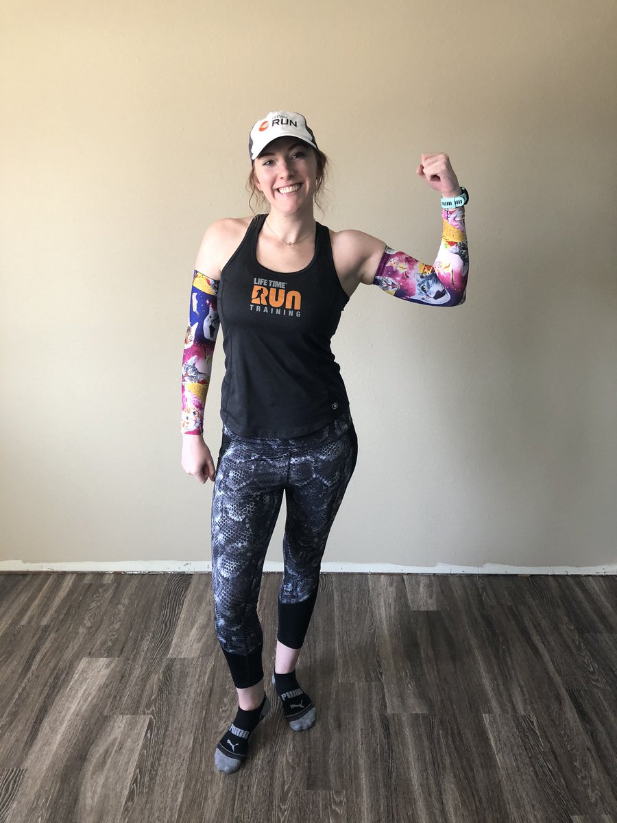 maddie3013: About to start my virtual @bigdamrun !!! (My arm sleeves are cats and tacos) https://t.co/kDxgXkZ0Y6