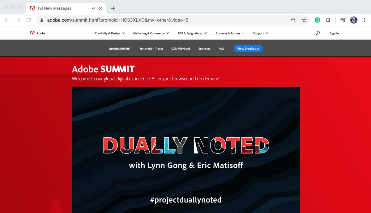 TbwAdvisors: #adobesummit #conferenceWhispers @AdobeSummit #sneaks #ProjectDuallynoted For collaboration. https://t.co/2xOw9dTALi