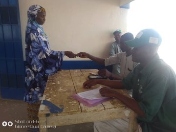 Payment of beneficiaries at Tsabre Ward, Isa Local Government Area,Sokoto State.