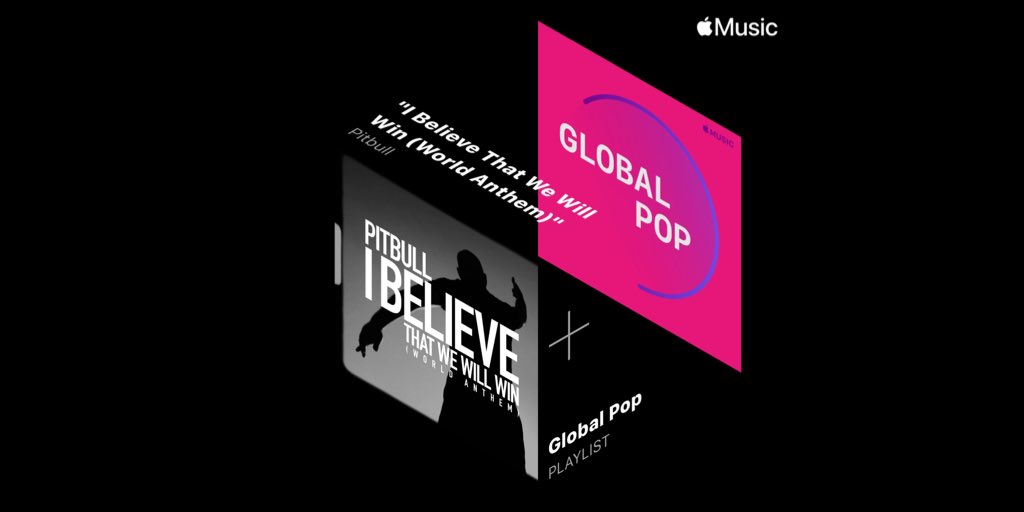 Listen to “I Believe That We Will Win” on @AppleMusic Global Pop playlist now. Dale!  