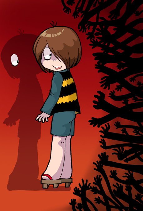 ユリ熊嵐観て、可愛い女の子描きたい欲が高まったところで描いた絵がホラーチックな松岡さんって…。しかも最近も似たような構図 ユリ熊嵐観て、可愛い女の子描きたい欲が高まったところで描いた絵がホラーチックな松岡さんって…。しかも最近も似たような構図