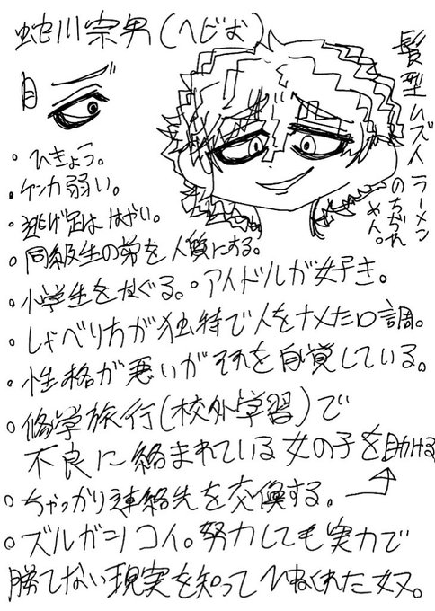 喧嘩番長乙女のへびおラクガキ✍️推しですが攻略対象外の準モブキャラ#クラゲ版権絵 喧嘩番長乙女のへびおラクガキ✍️推しですが攻略対象外の準モブキャラ#クラゲ版権絵