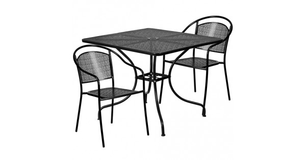 RT @CountryVintage_: Light Grey Steel Metal 3-Piece Outdoor Patio Furniture...