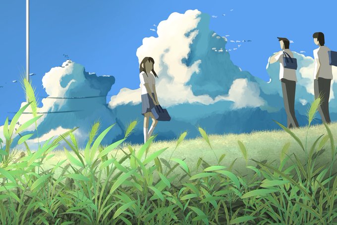 雲の向こう、約束の場所#絵描きさんと繋がりたい #初夏の創作クラスタフォロー祭り #新海誠 雲の向こう、約束の場所#絵描きさんと繋がりたい #初夏の創作クラスタフォロー祭り #新海誠