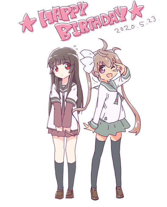 2人は同じ誕生日だったのか!ダブルめでたい🎉🎊2人とも初めて描いたけどなんとなく描きやすかった#松本りせ生誕祭 #百地た 2人は同じ誕生日だったのか!ダブルめでたい🎉🎊2人とも初めて描いたけどなんとなく描きやすかった#松本りせ生誕祭 #百地た