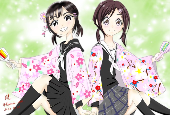 やーっと完成!!ハナヤマタのなるちゃんと私の推し踊り子さんである晴ちゃんを描いてみました!色味が変わっちゃったけど直す気 やーっと完成!!ハナヤマタのなるちゃんと私の推し踊り子さんである晴ちゃんを描いてみました!色味が変わっちゃったけど直す気
