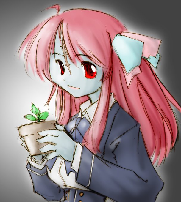 #ゾンサガ版深夜の真剣お絵かき60分一本勝負お題『緑』1『私達、もう死んでるのに、生命あるものを育てるって不思議っちゃね #ゾンサガ版深夜の真剣お絵かき60分一本勝負お題『緑』1『私達、もう死んでるのに、生命あるものを育てるって不思議っちゃね