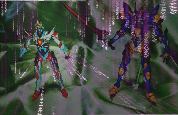 グリッドナイト:何だ⁉さっきより状態が悪化しているっグリッドマン:これは、あの怪獣の仕業ではない! グリッドナイト:何だ⁉さっきより状態が悪化しているっグリッドマン:これは、あの怪獣の仕業ではない!
