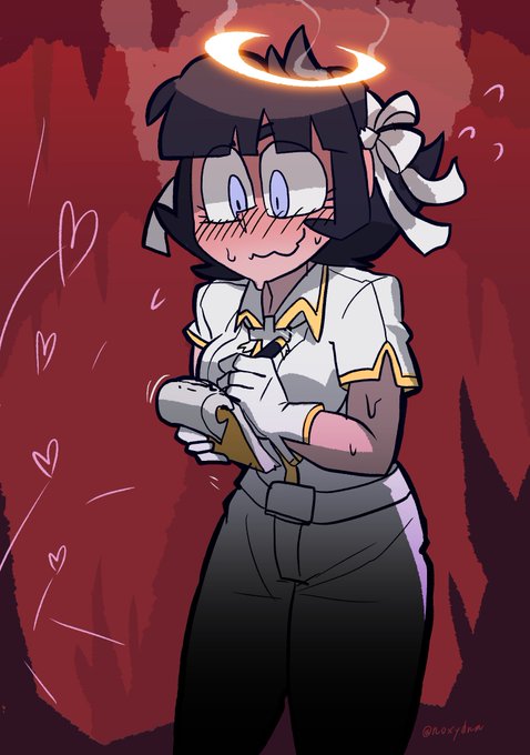 いろいろ教えてもらっているアザゼルさんをかきました。すきです。真面目すぎそうなところあるので時々休んでパンケーキ食べてほ いろいろ教えてもらっているアザゼルさんをかきました。すきです。真面目すぎそうなところあるので時々休んでパンケーキ食べてほ
