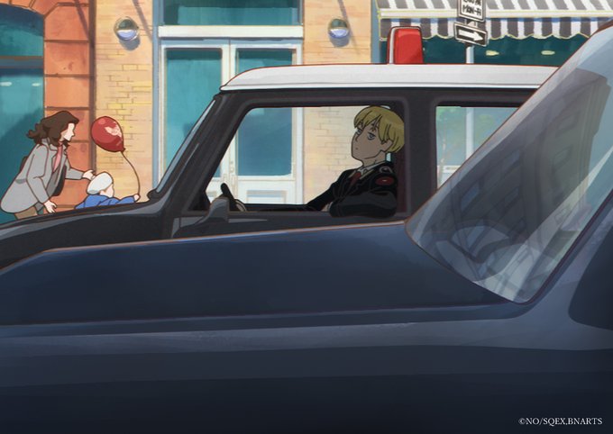 【ACCA Regardsエンディングイラスト紹介7】Photos by NINO NINOX自ら運転中のジーン・オータ 【ACCA Regardsエンディングイラスト紹介7】Photos by NINO NINOX自ら運転中のジーン・オータ