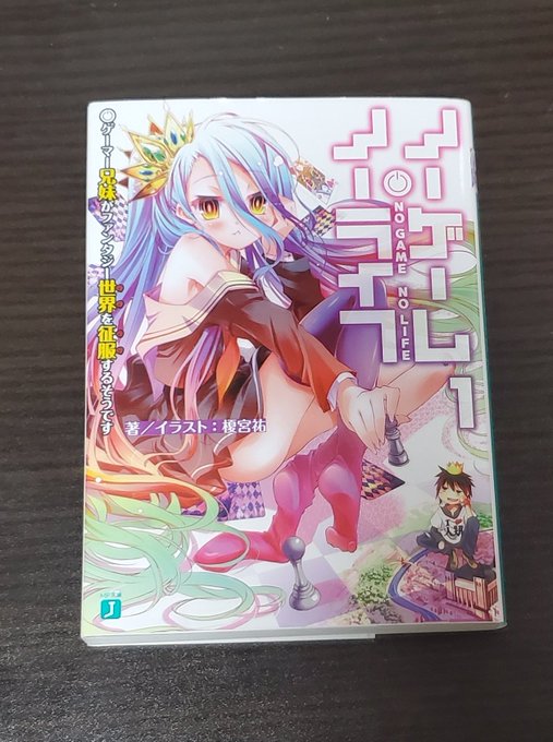 お次は~こちらいってみますかね!「ノーゲーム・ノーライフ ゲーマー兄妹がファンタジー世界を征服するそうです」 1巻でござ お次は~こちらいってみますかね!「ノーゲーム・ノーライフ ゲーマー兄妹がファンタジー世界を征服するそうです」 1巻でござ