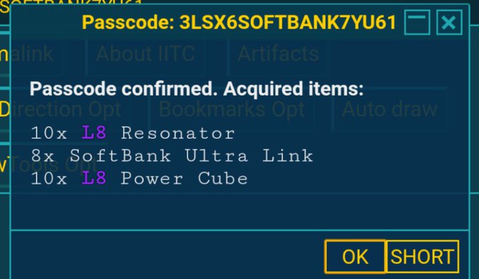 #Ingress 好康包:3LSX6SOFTBANK7YU61 #Ingress 好康包:3LSX6SOFTBANK7YU61