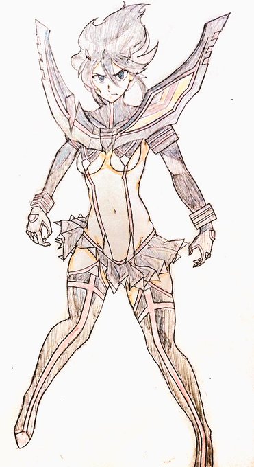 神衣一体 神衣鮮血#絵描きさんと繋がりたい #キルラキル 神衣一体 神衣鮮血#絵描きさんと繋がりたい #キルラキル