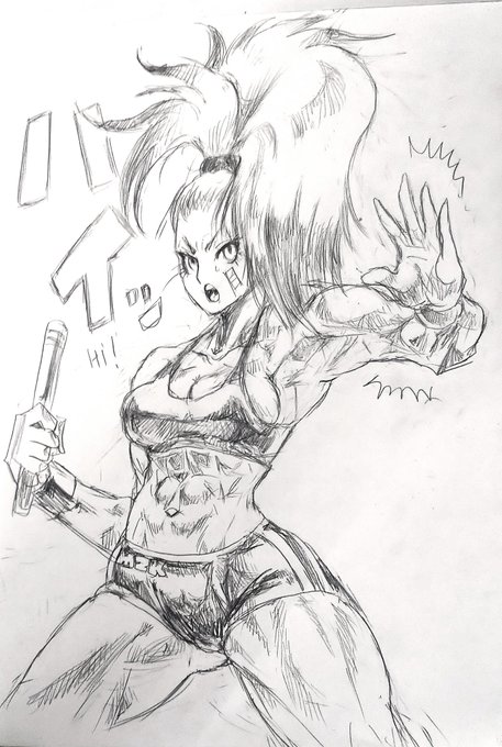 ワンパンマンの主将ミズキさんです、ハイっ!😆髪がティナ・ターナーみたいに、なってしまった…😥 ワンパンマンの主将ミズキさんです、ハイっ!😆髪がティナ・ターナーみたいに、なってしまった…😥