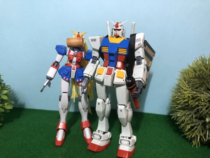 #本日のガンダムさん○滅のガンダムさん「鬼が襲ってきた」鬼はいいキャストがいなかったのでガチャガチャでの素体ってやつを利 #本日のガンダムさん○滅のガンダムさん「鬼が襲ってきた」鬼はいいキャストがいなかったのでガチャガチャでの素体ってやつを利