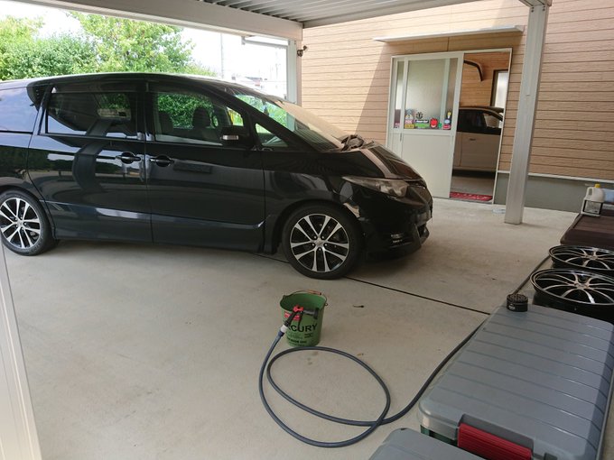 風つよ…たまにはこっちも洗車しよー(^^) 風つよ…たまにはこっちも洗車しよー(^^)