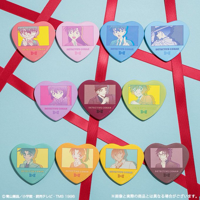 💗#コナン のハート型缶バッジ💗📢#名探偵コナン ハート型缶バッジ Vol.1セブン‐イレブン店舗、ローソン、アニメイト 💗#コナン のハート型缶バッジ💗📢#名探偵コナン ハート型缶バッジ Vol.1セブン‐イレブン店舗、ローソン、アニメイト