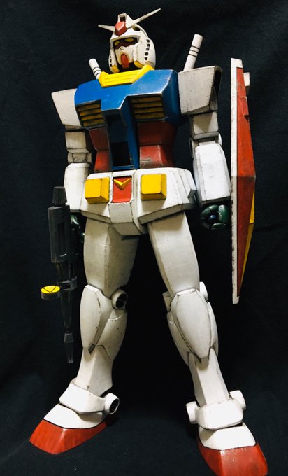 #今月作ったプラモ晒そうぜ旧キット1/60のガンダムさんは時間かかりましたね〜お陰でその後から作っているキットに経験が役 #今月作ったプラモ晒そうぜ旧キット1/60のガンダムさんは時間かかりましたね〜お陰でその後から作っているキットに経験が役