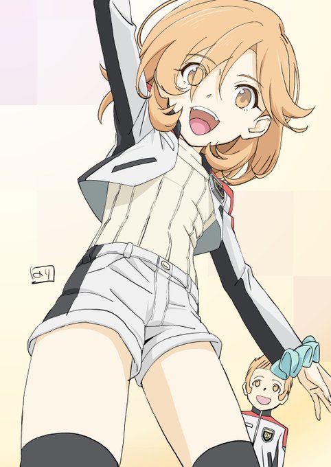 ドライブヘッドの女性ドライバー、石野ミコトちゃんです。ジンくんのふたごの姉だよ。 ドライブヘッドの女性ドライバー、石野ミコトちゃんです。ジンくんのふたごの姉だよ。