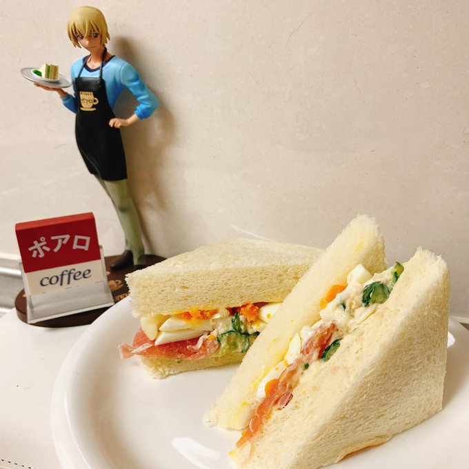 おひるはポアロでハムサンド🥪#つぶもこオンライン鳥取旅行 #ステイホーム #鳥取旅行 #名探偵コナン おひるはポアロでハムサンド🥪#つぶもこオンライン鳥取旅行 #ステイホーム #鳥取旅行 #名探偵コナン