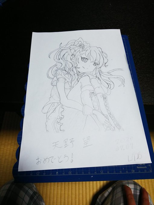 #バトガ#天野望生誕祭2020 #アナログ絵描きさんと繋がりたい お誕生日おめでとうございます。間に合いました。お急ぎだ #バトガ#天野望生誕祭2020 #アナログ絵描きさんと繋がりたい お誕生日おめでとうございます。間に合いました。お急ぎだ