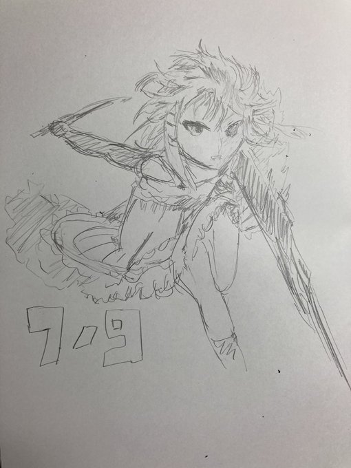 朝の10分模写「ブラック・ブレット」ティナ・スプラウト※20分 朝の10分模写「ブラック・ブレット」ティナ・スプラウト※20分