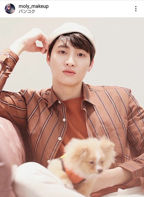 みんみんとお嬢💙🐶何の撮影かな?Cr.moly_makeup IG#MeanPhiravich #M34NION#roo みんみんとお嬢💙🐶何の撮影かな?Cr.moly_makeup IG#MeanPhiravich #M34NION#roo